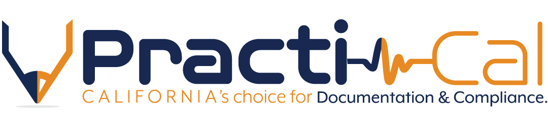 Practi-Cal logo, California's choice for documentation and compliance.